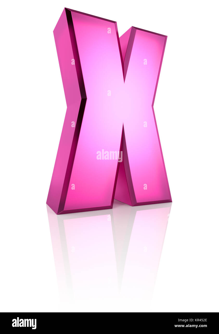 pink letter x Stock Photo Alamy