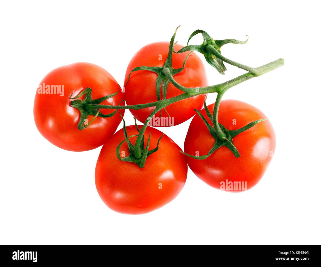 Ripe tomatoes on white background Stock Photo - Alamy