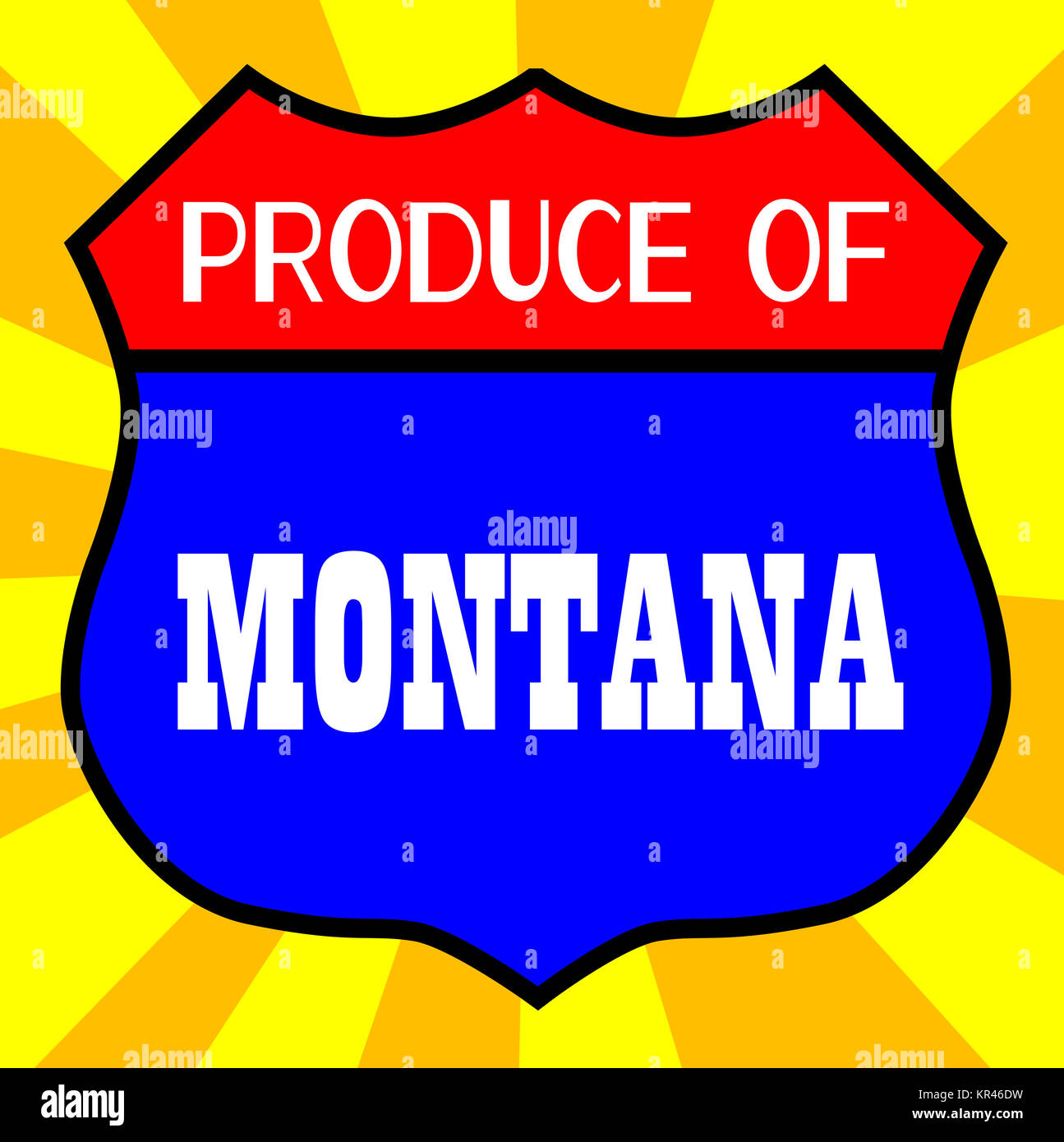 Produce Of Montana Stock Photo Alamy