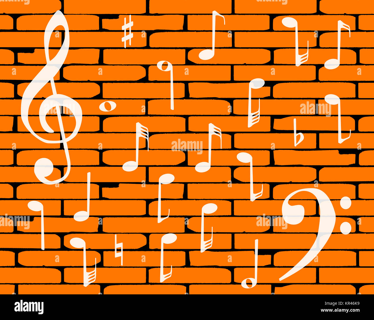 Music Wall Background Stock Photo - Alamy