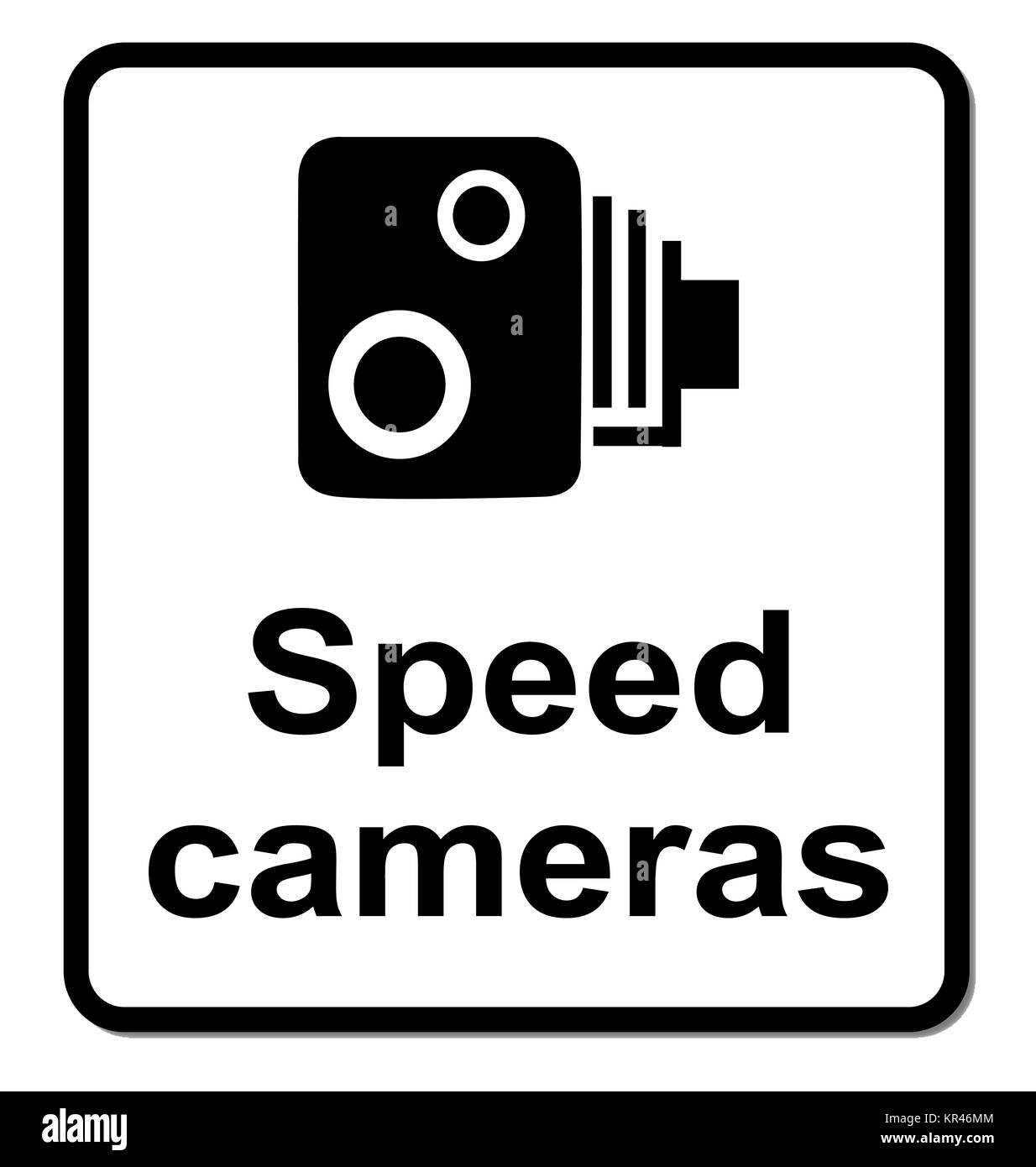 Isolated Speed Cameras Sign Stock Photo Alamy