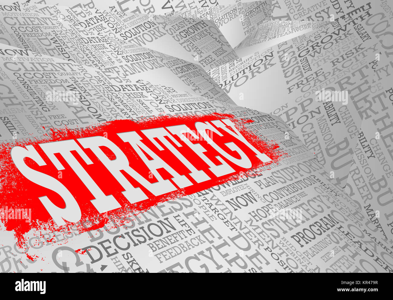 Strategy word cloud business concept Stock Photo - Alamy