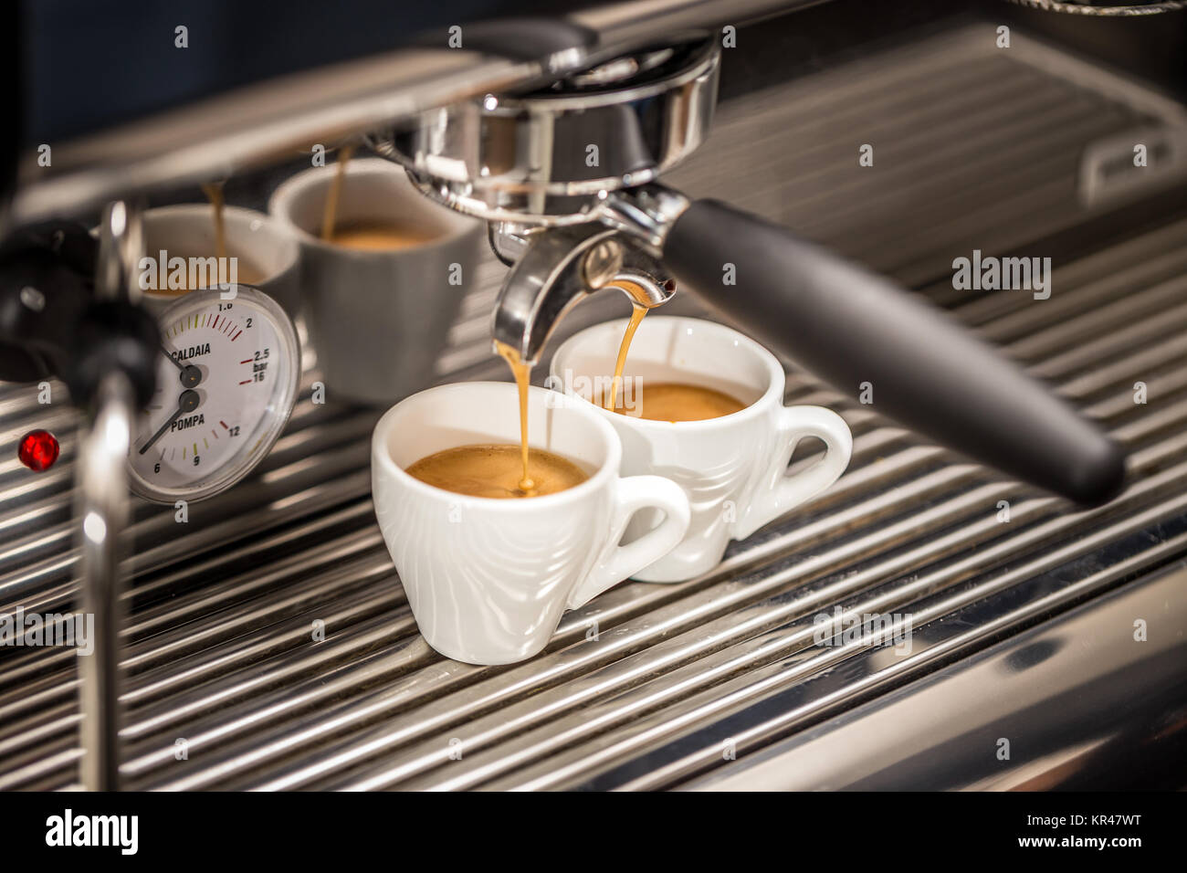 Professional espresso machine Stock Photo Alamy