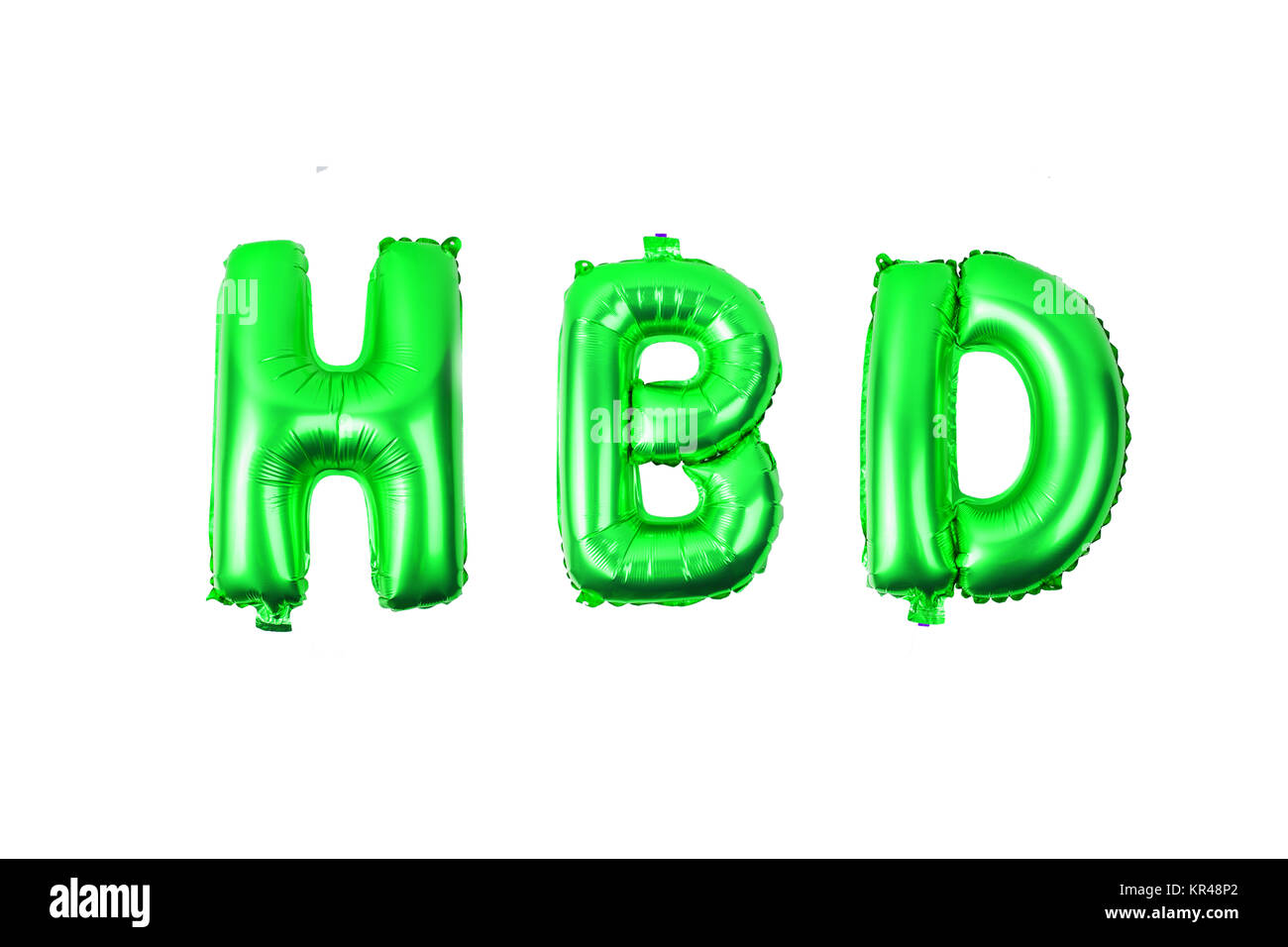 English alphabet from balloons on a white background . Stock Photo