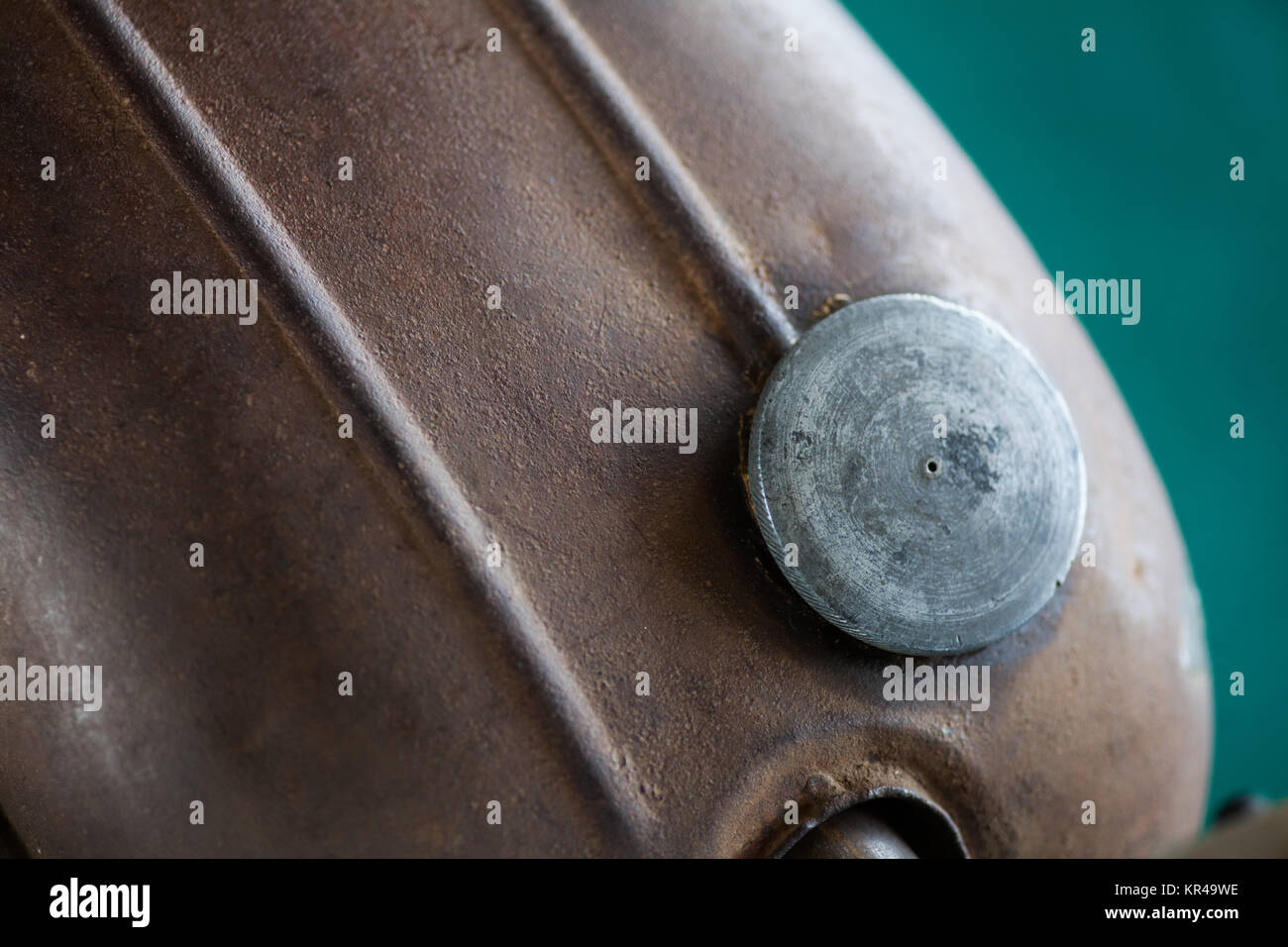 Motorcycle rusty tank Stock Photo