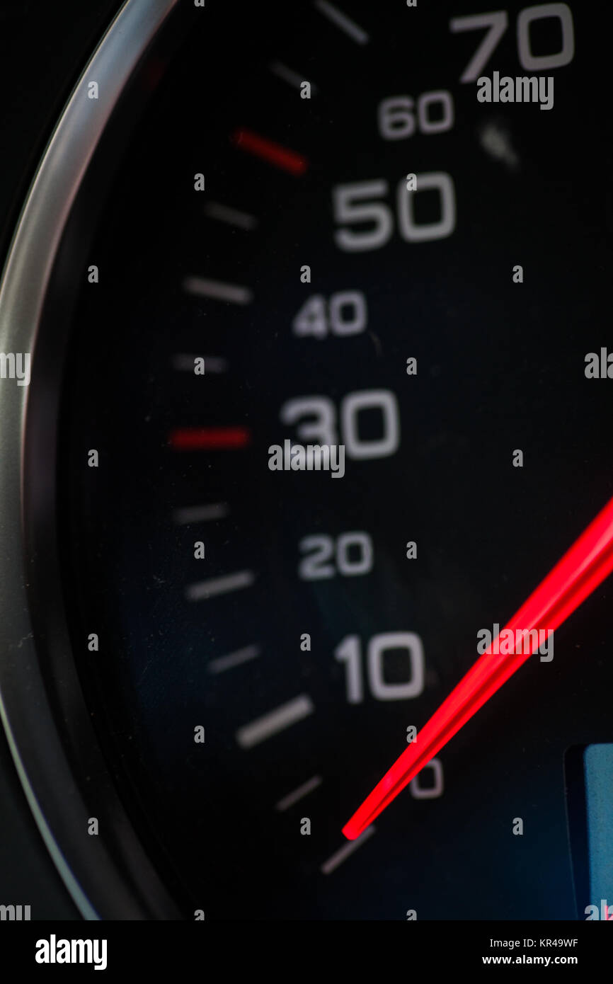 Motorcycle speedometer detail Stock Photo