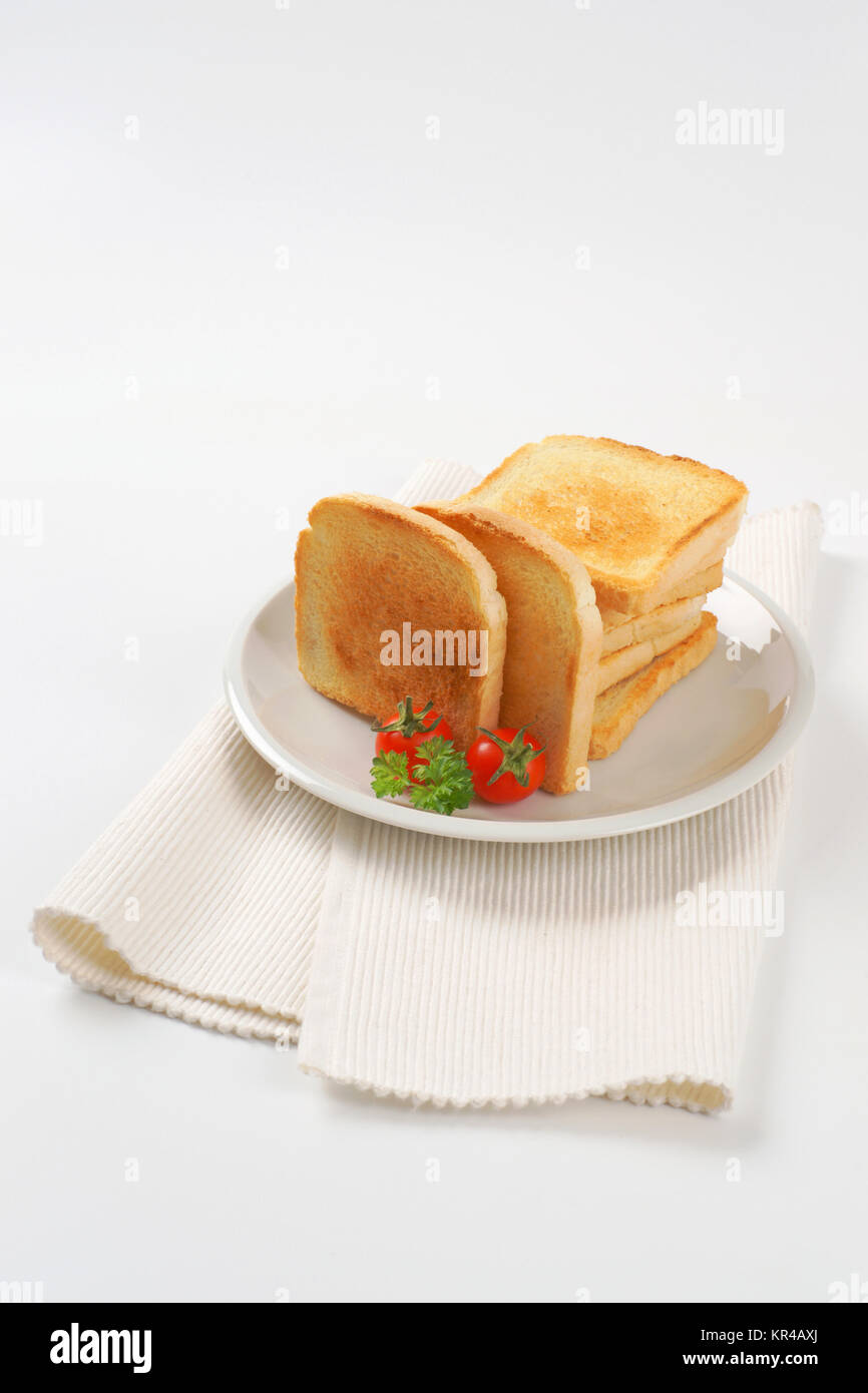 toasted white bread Stock Photo Alamy