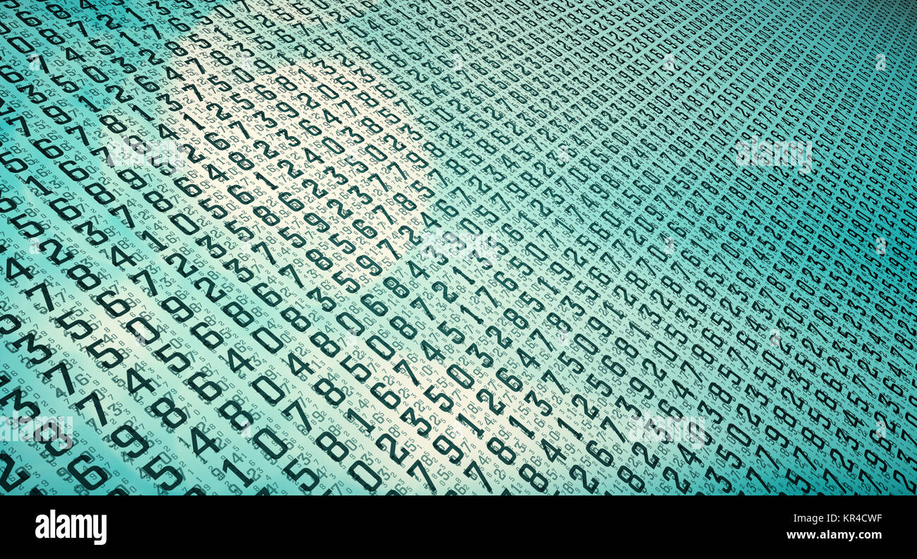 Computer abstract code digits, protected big data database Stock Photo ...