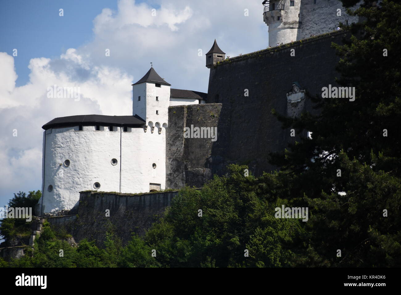 salzburg,hohensalzburg,fortress,mÃ¶nchsberg,fortress hohensalzburg,st. peter,erzabtei,mountain Stock Photo