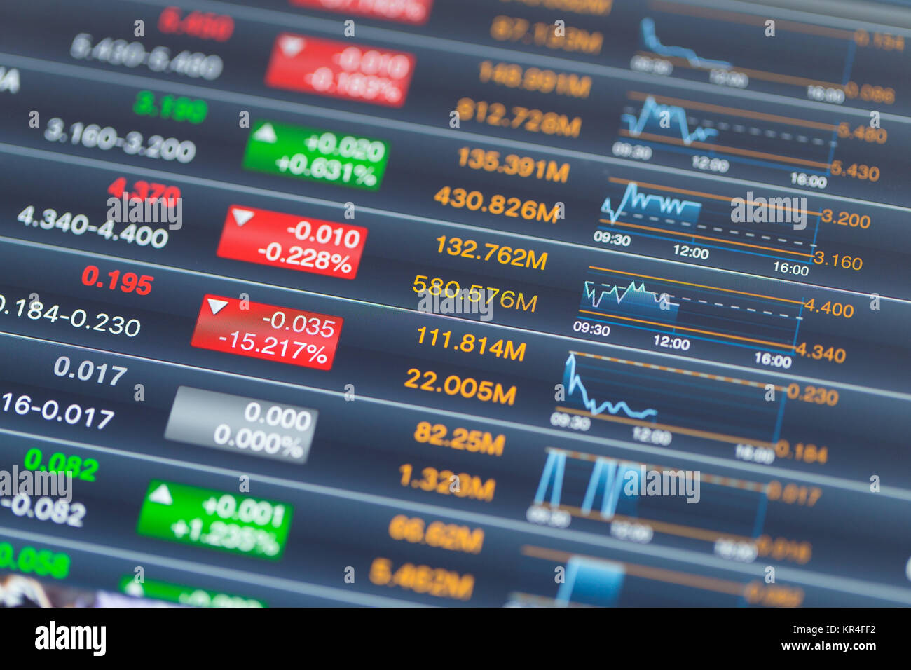Digital stock market chart Stock Photo Alamy