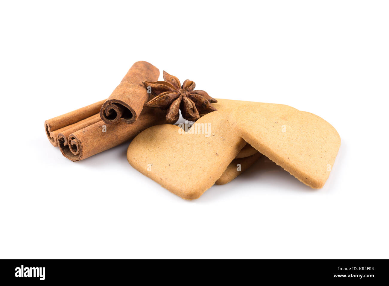 Gingerbread hearts cookies Stock Photo - Alamy