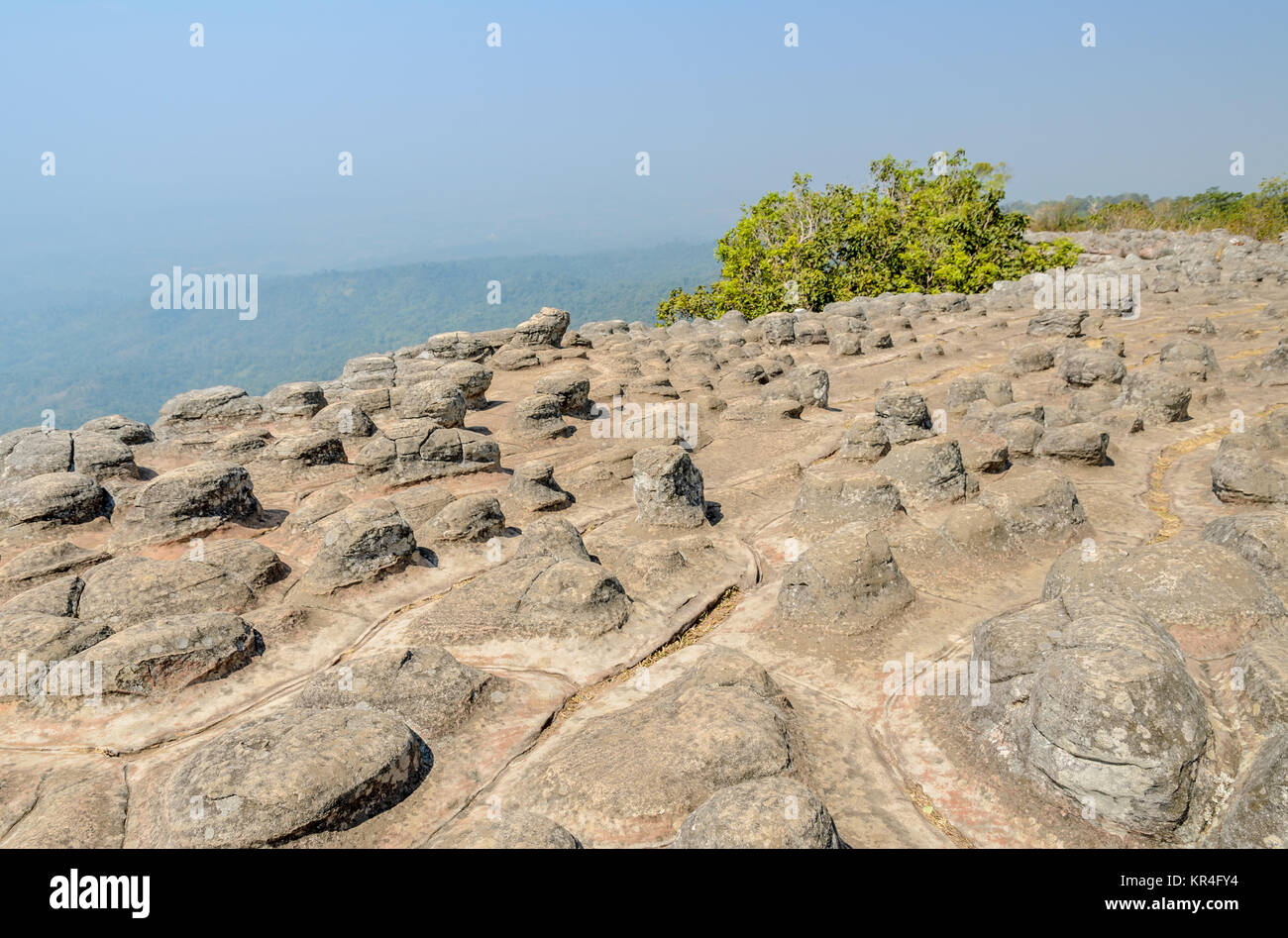 Unseen rock formations mountain in Thailand Stock Photo
