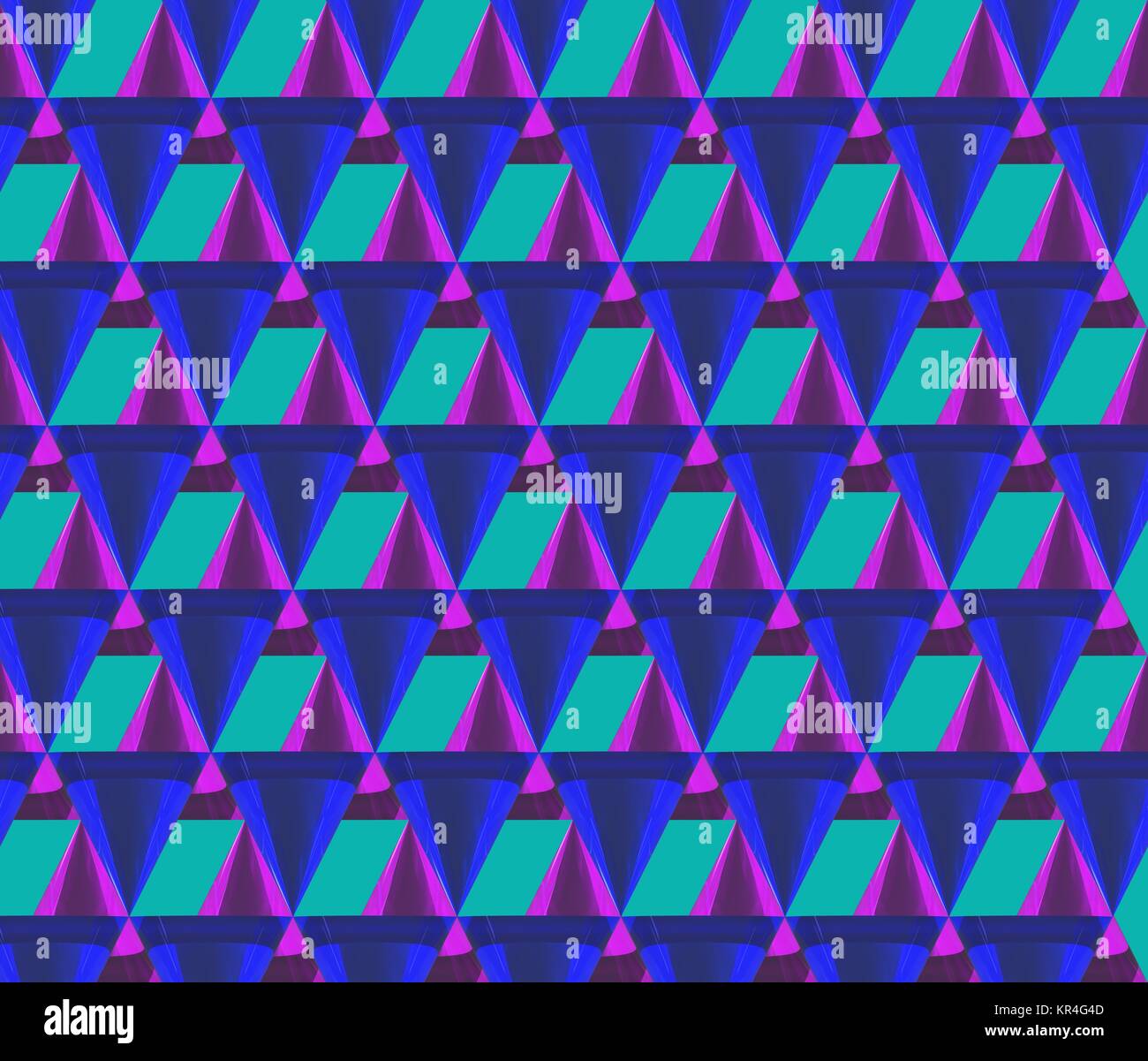 Solid Cone Pattern 3D rendering of cone pattern was make by crystal material shader Stock ...
