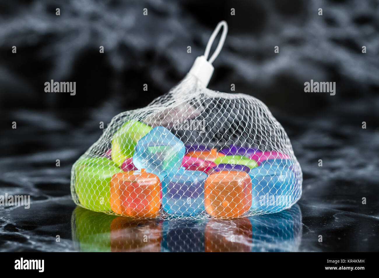 Colorful Plastic Ice Cubes Stock Photo Alamy