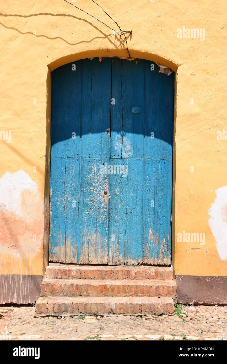 colorful door in trinidad Stock Photo