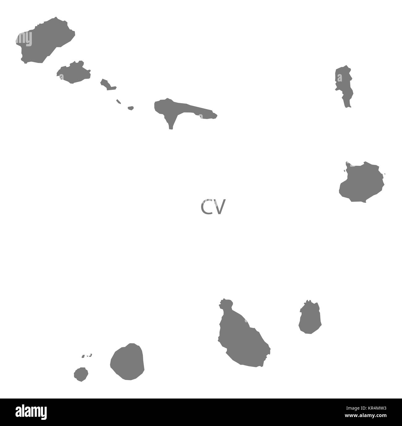 Cape verde map hi-res stock photography and images - Alamy