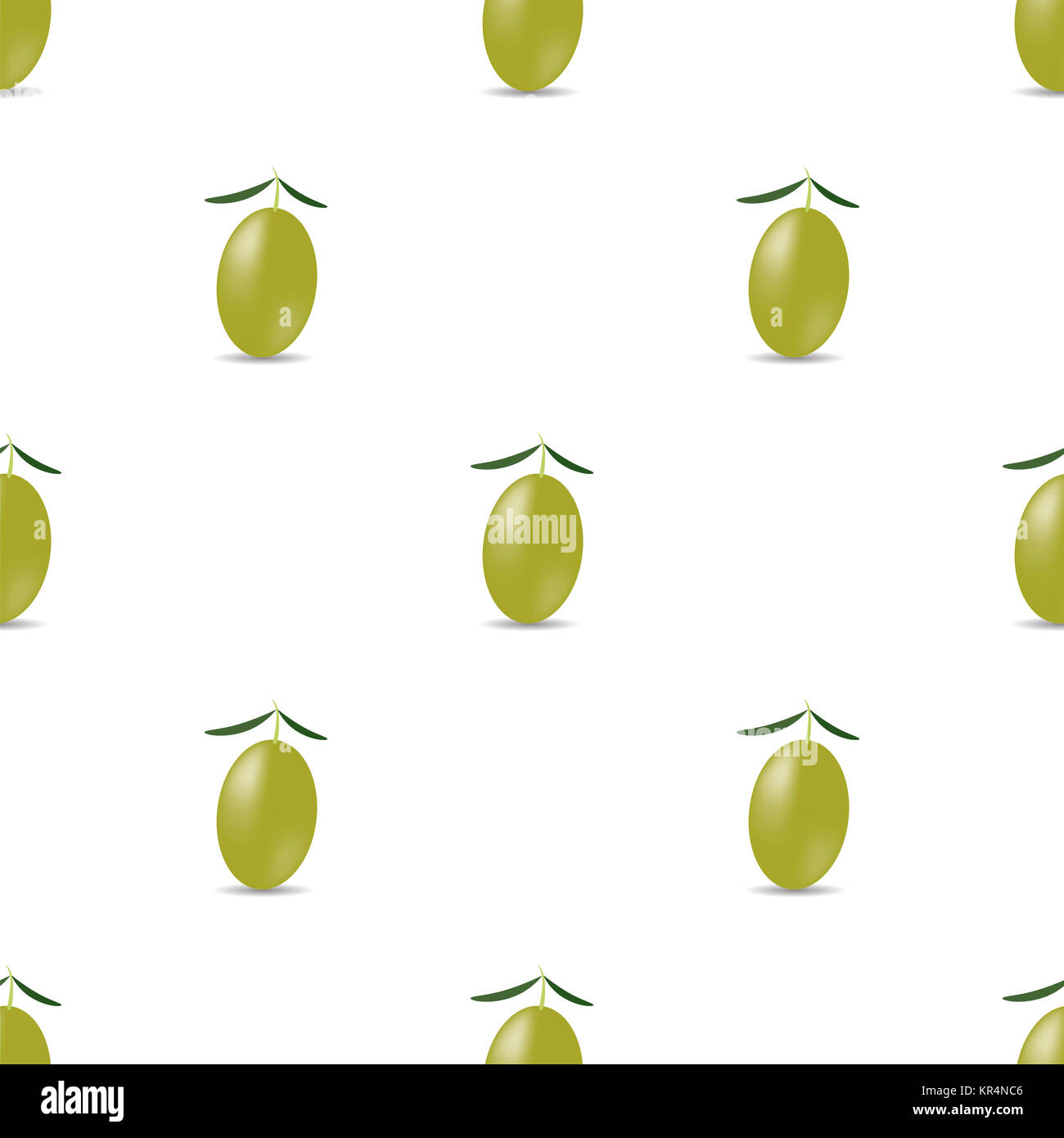 Green Olives Seamless Pattern Stock Photo - Alamy