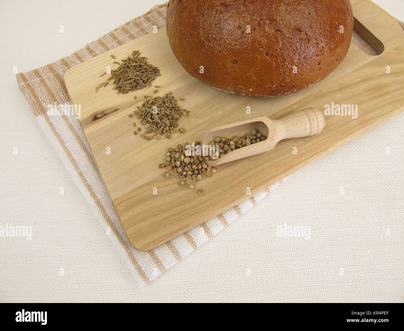 rye bread with caraway,coriander and anise Stock Photo Alamy