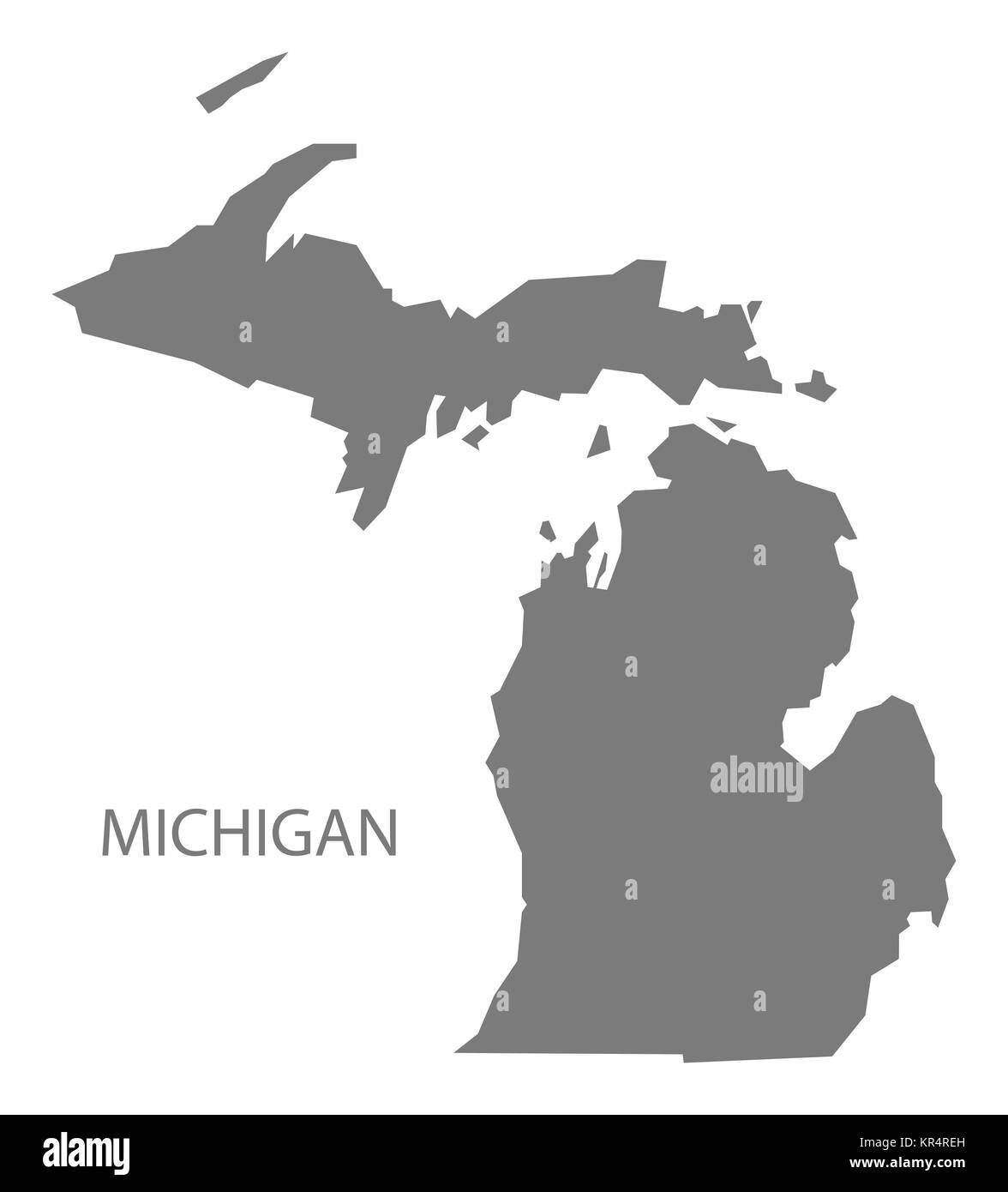 United america map michigan territory hi-res stock photography and ...