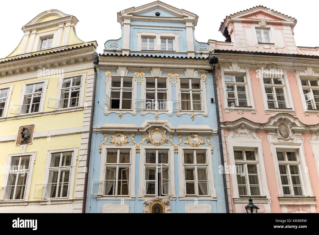 Colorful houses in Prague (Czech Republic Stock Photo - Alamy