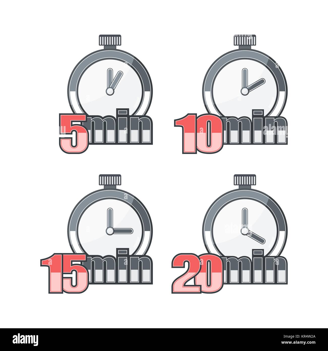 Set of timers Stock Vector Image & Art Alamy
