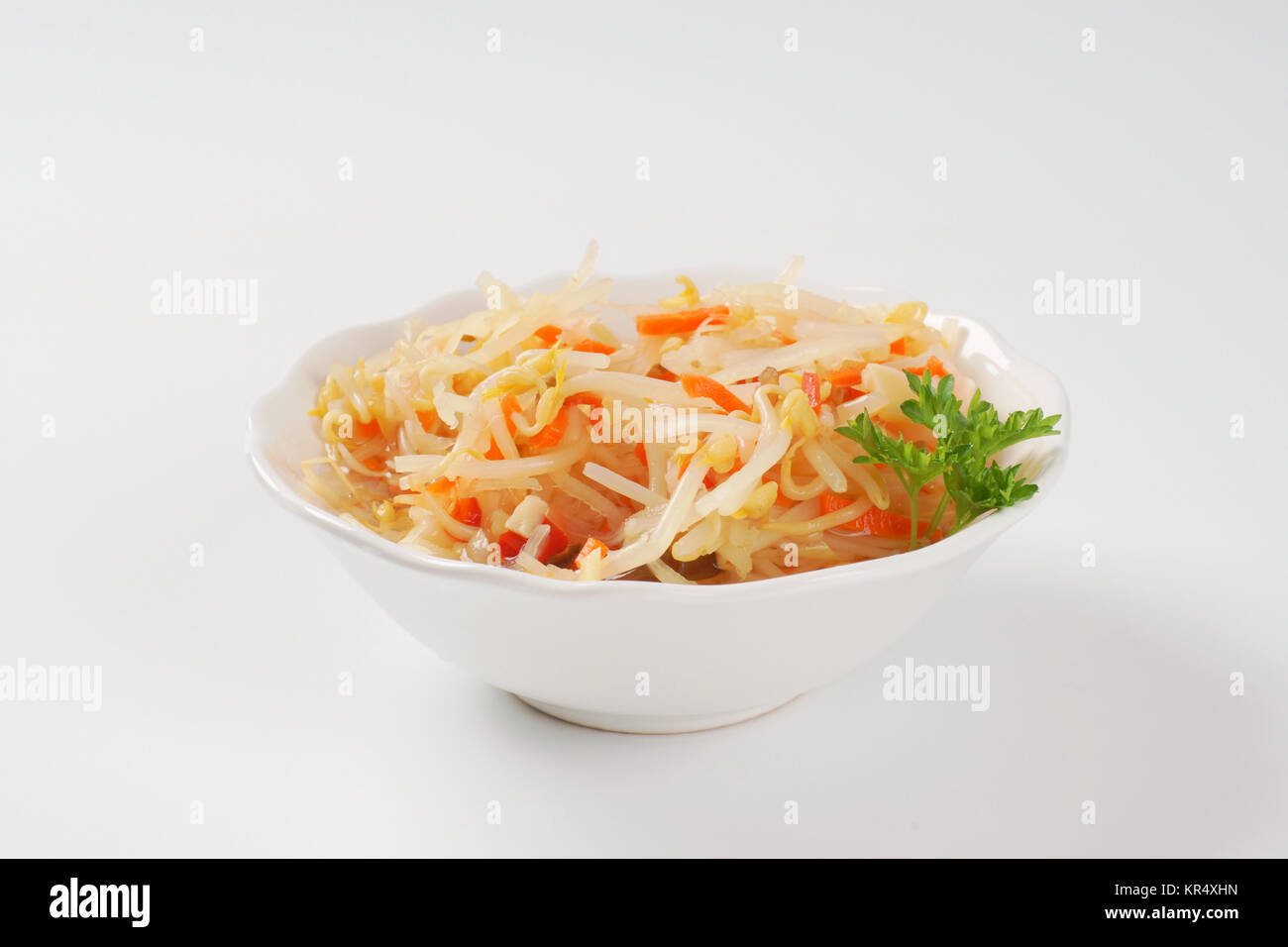 bean sprout salad Stock Photo