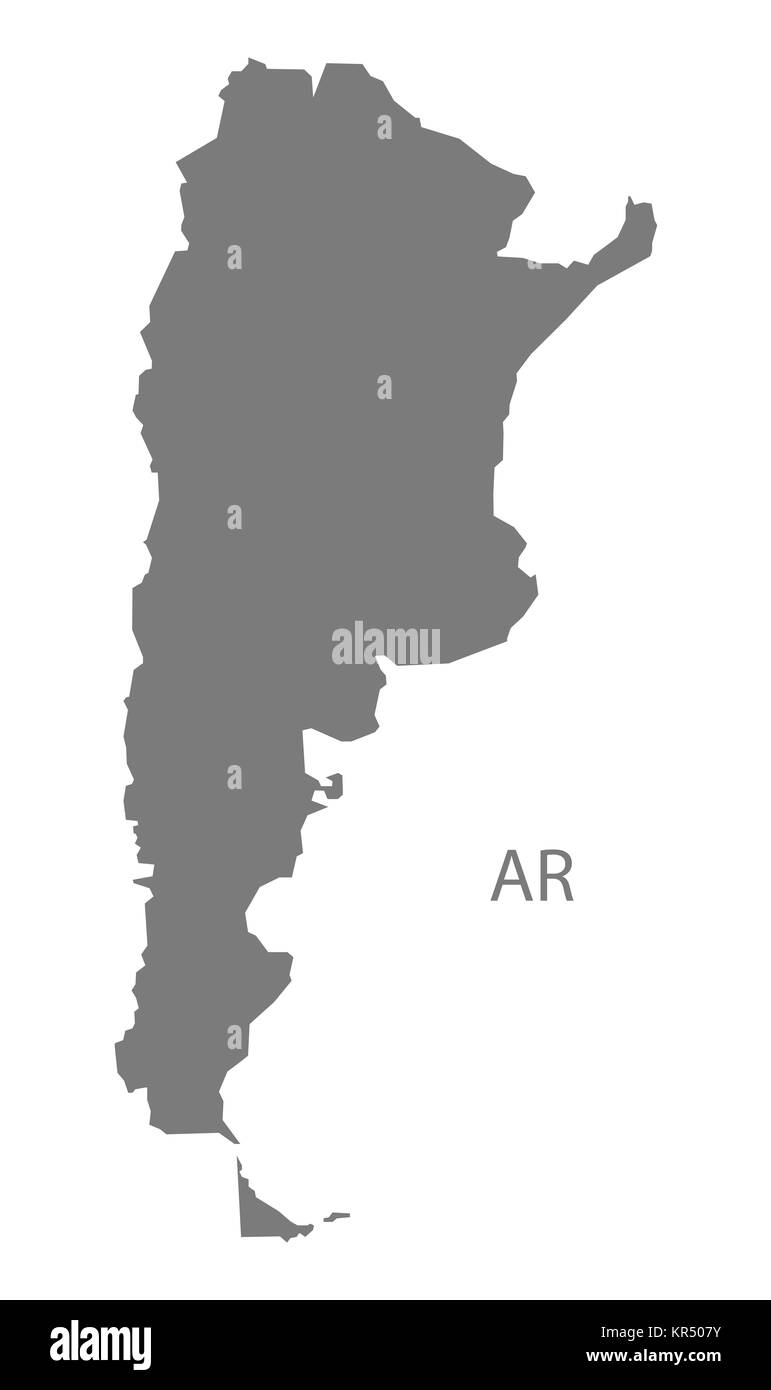 Argentina administrative map isolated Cut Out Stock Images & Pictures