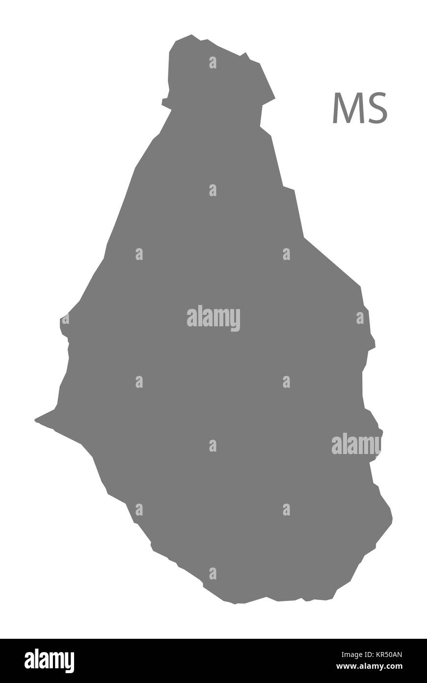 Montserrat map Black and White Stock Photos & Images Alamy