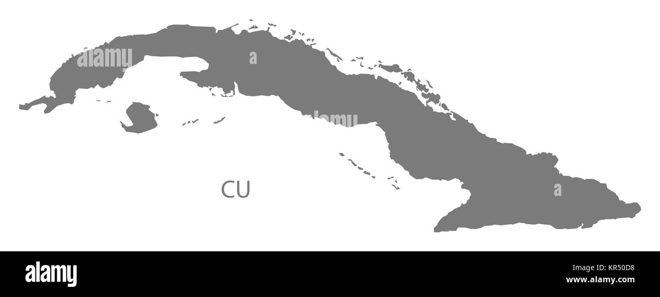 Cuba On The Map Cuba Map Black And White Stock Photos & Images - Alamy