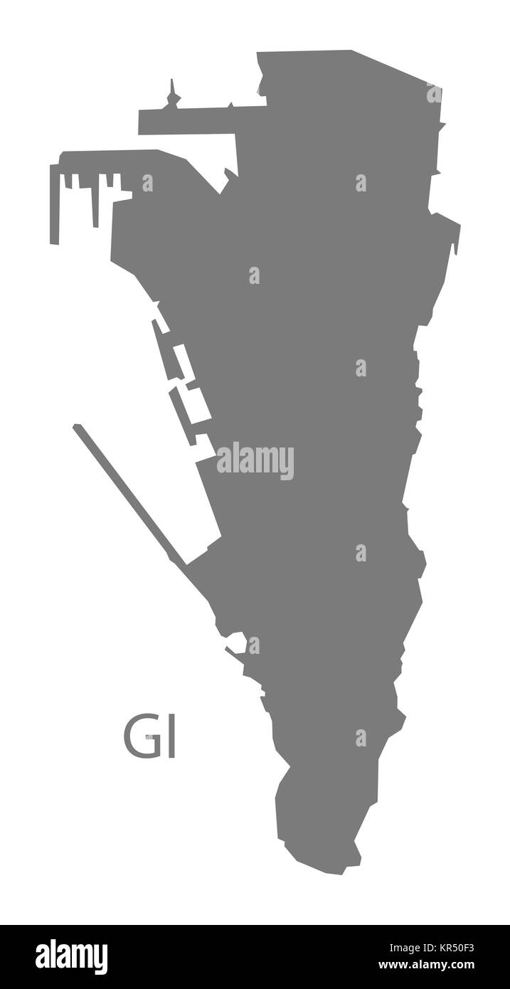 Gibraltar map hires stock photography and images Alamy