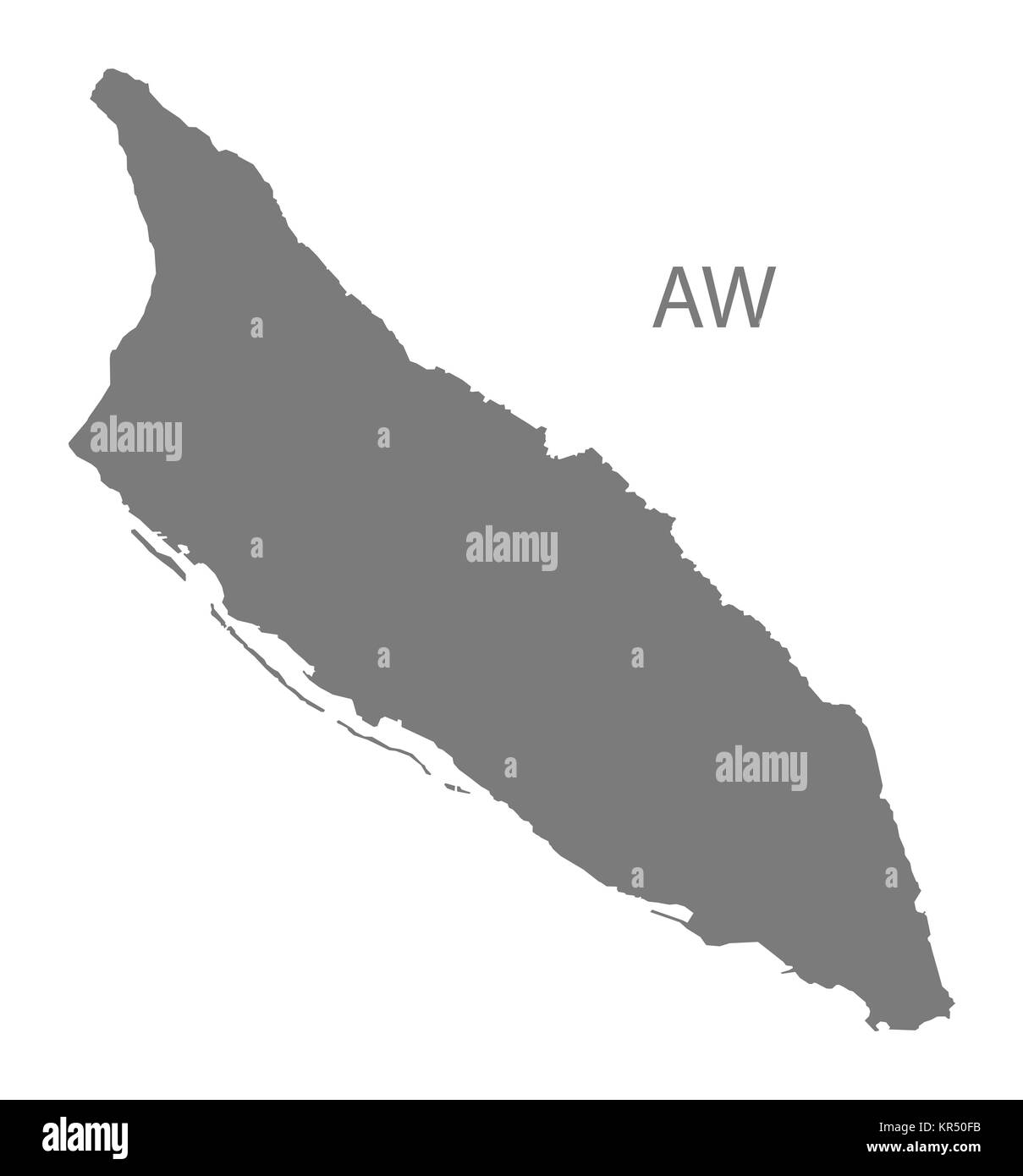 Aruba map hires stock photography and images Alamy