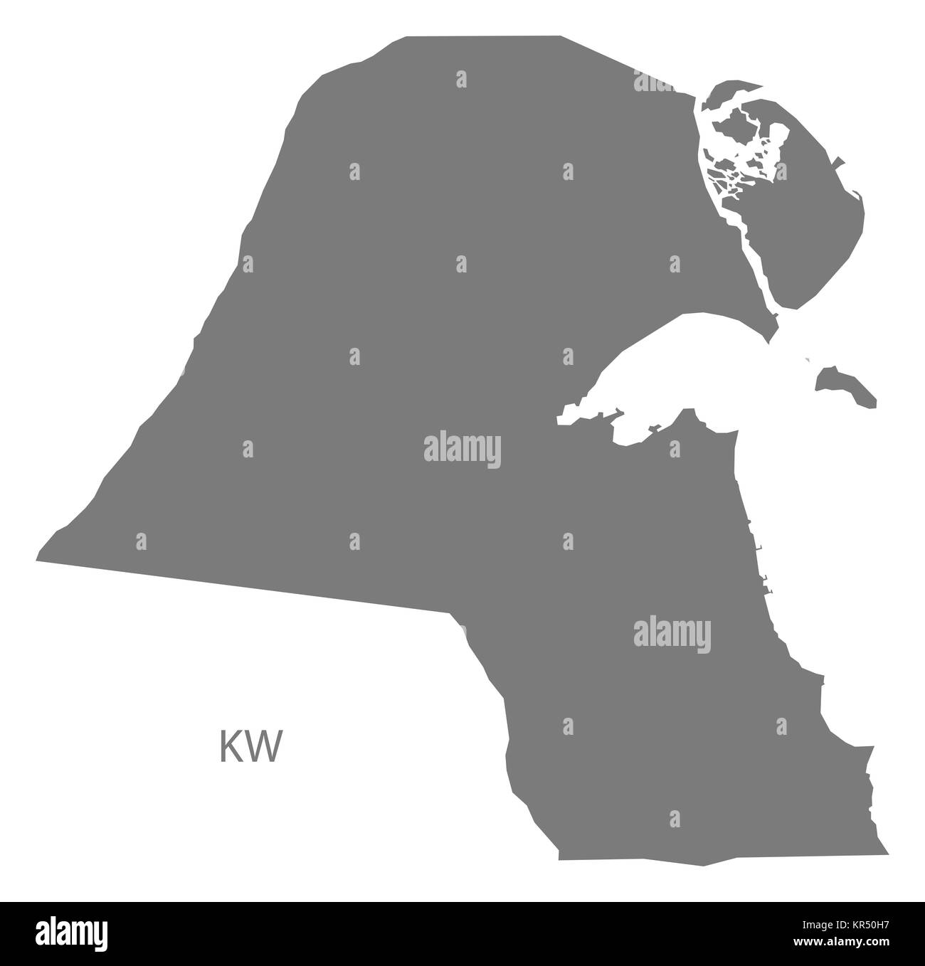 Kuwait map hires stock photography and images Alamy