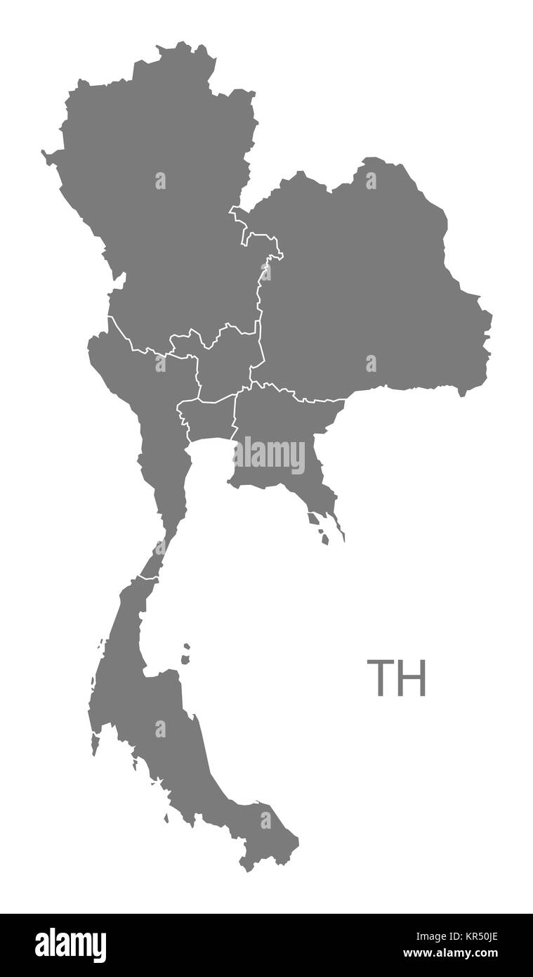 Map of thailand regions hires stock photography and images Alamy