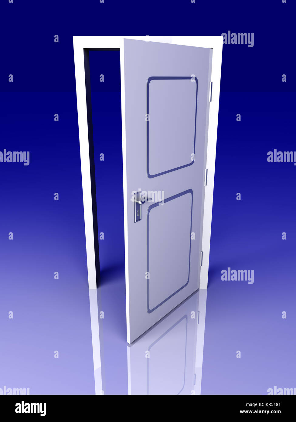 The Door is open for you... 3D rendered Illustration Stock Photo Alamy