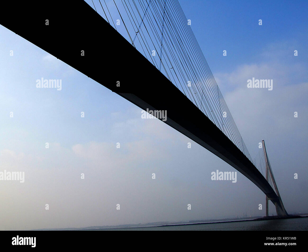 Sloping Rope The biggest sloping rope suspension bridge of Europe Stock Photo - Alamy