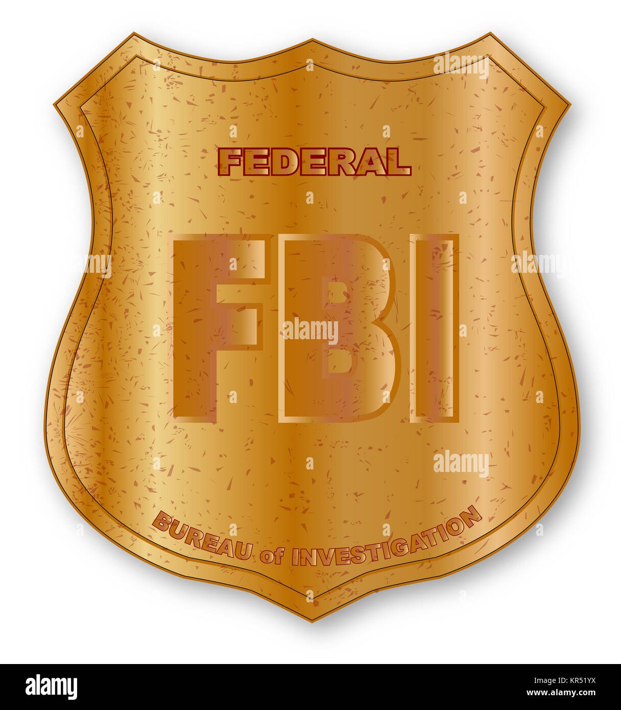 FBI Spoof Shield Badge Stock Photo