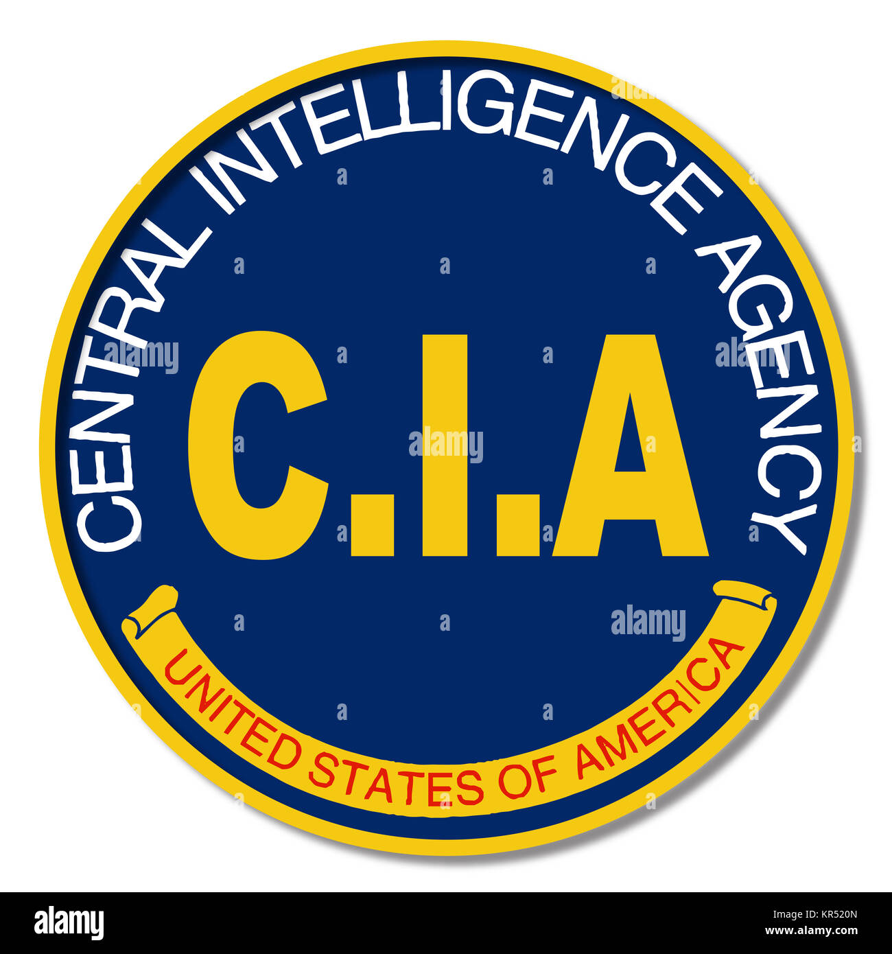 CIA Logo Mockup Stock Photo