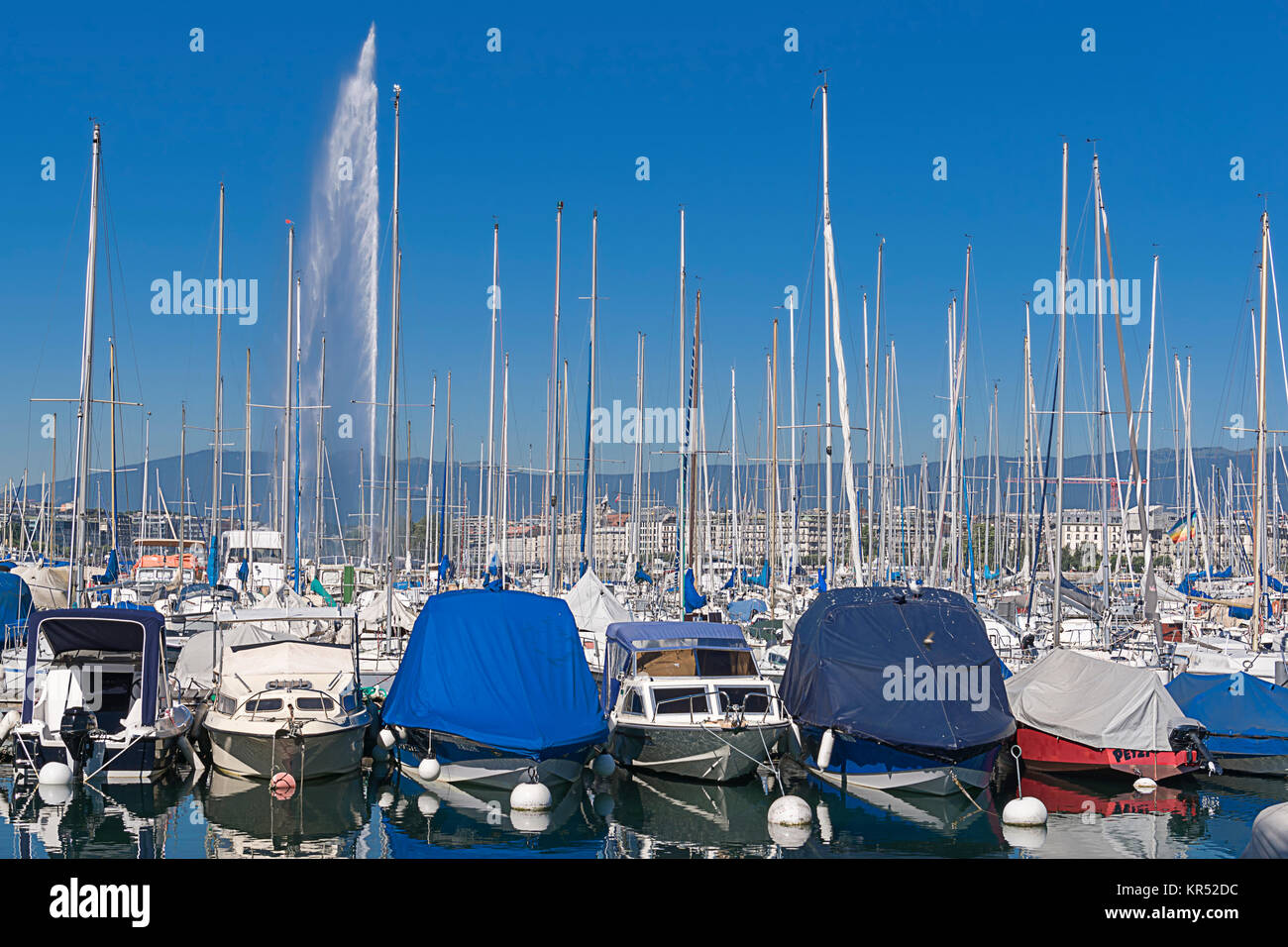 Who counts the boats Stock Photo
