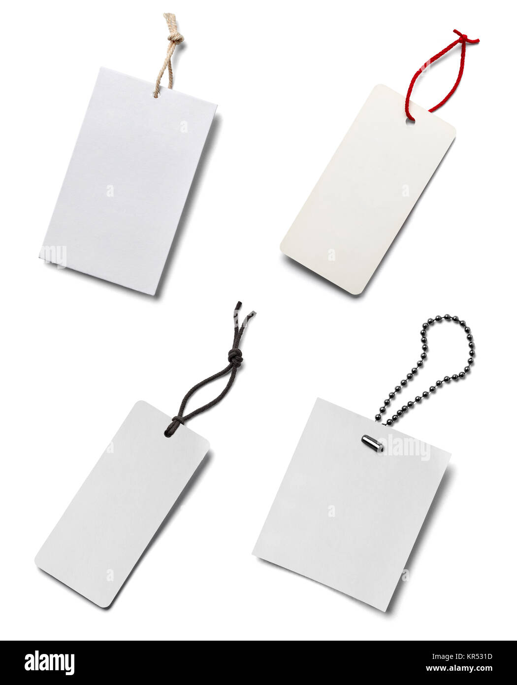 collection of various price label notes on white background. each one ...