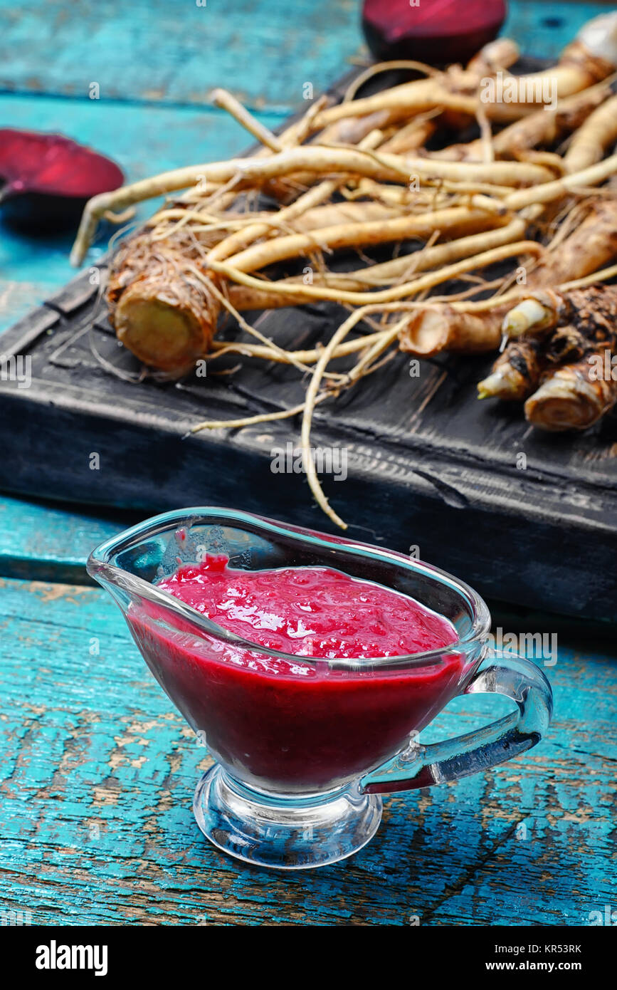 Fresh horseradish roots Stock Photo Alamy