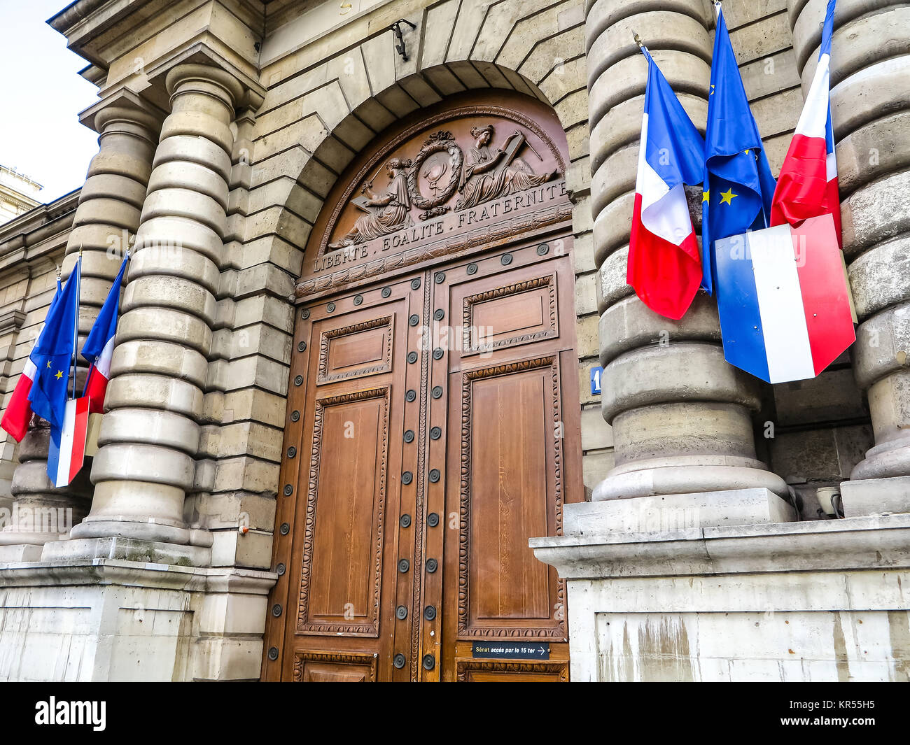 senate - palais du luxembourg in paris Stock Photo