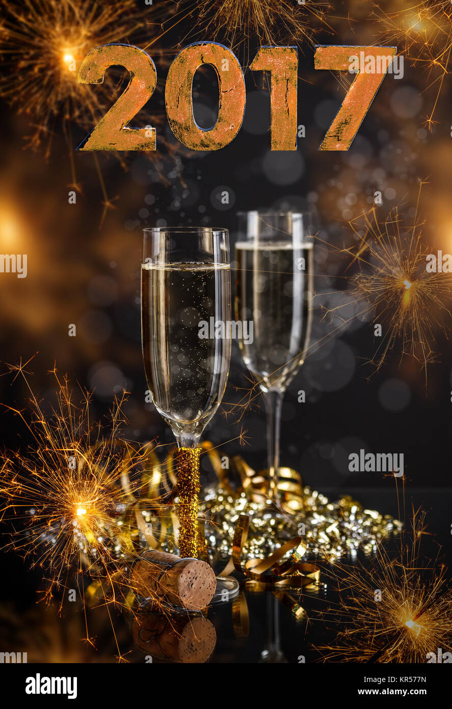 New Years Eve celebration Stock Photo - Alamy