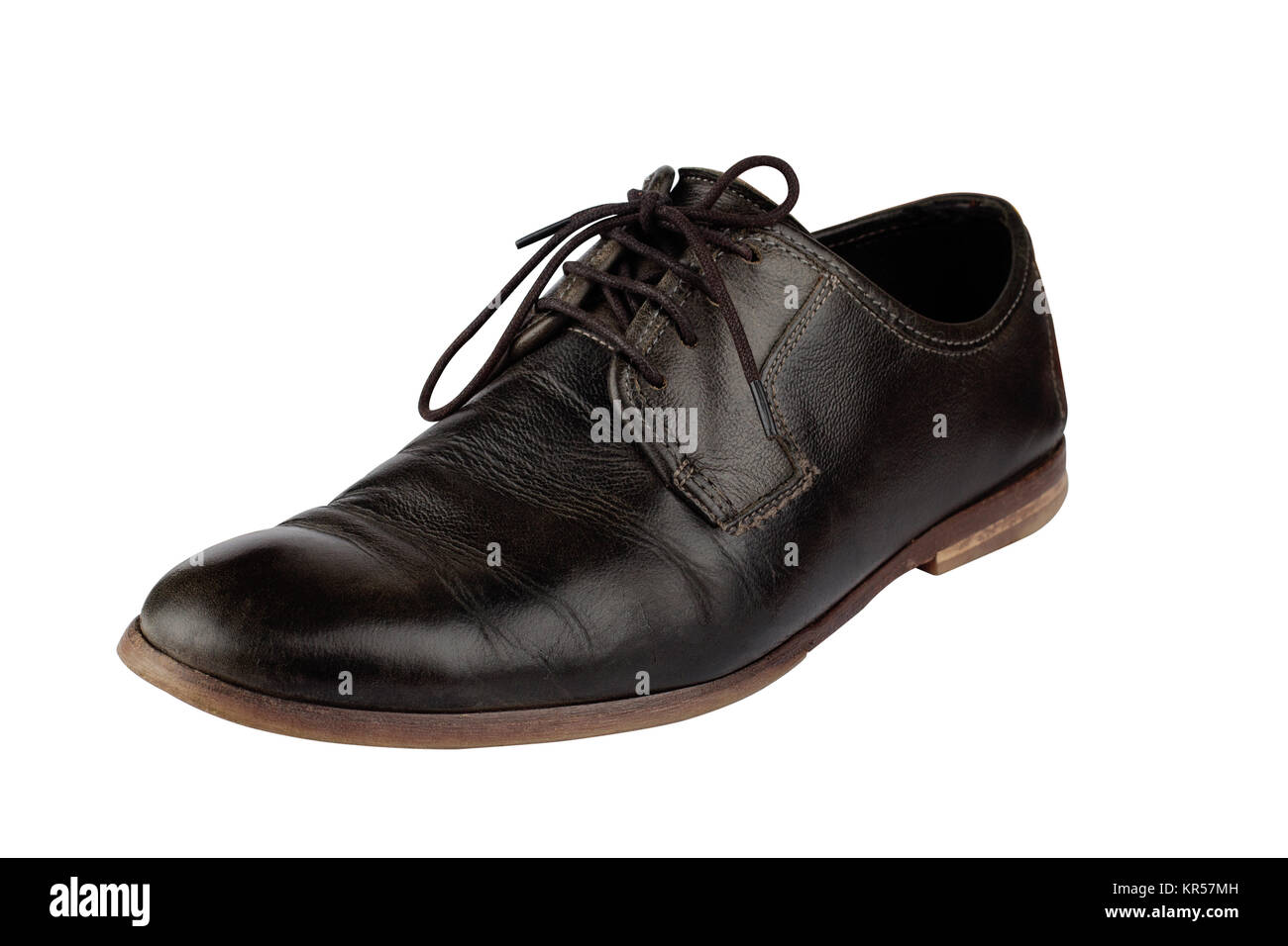 Old and elegant black shoe Stock Photo - Alamy
