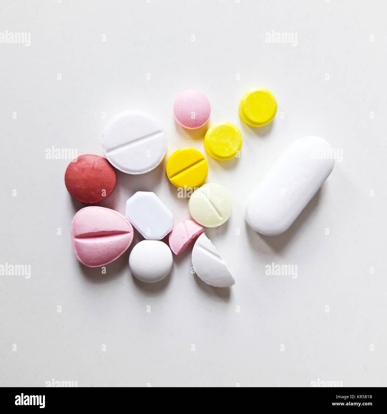 colorful pills Stock Photo