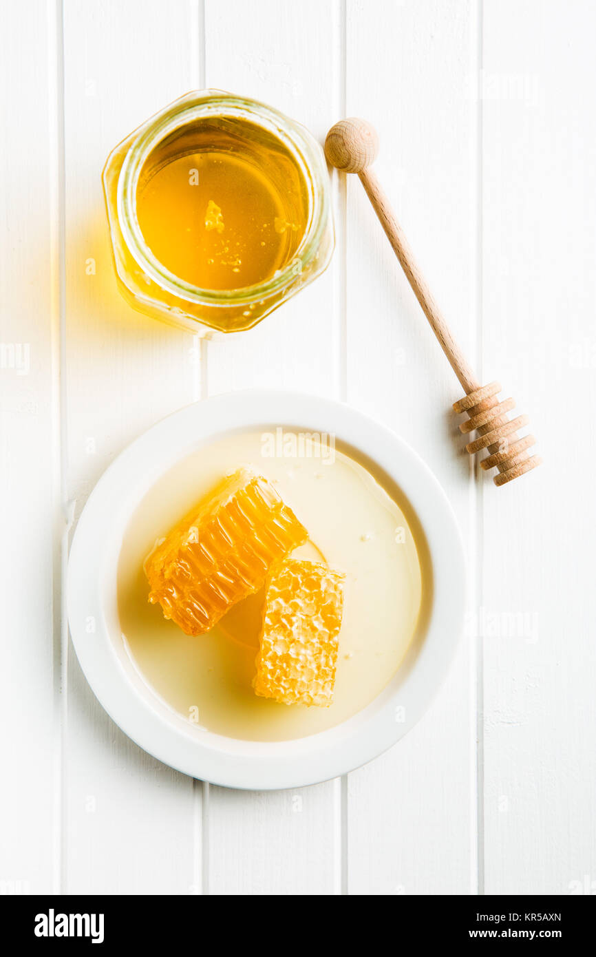 Fresh honey with Stock Photo Alamy