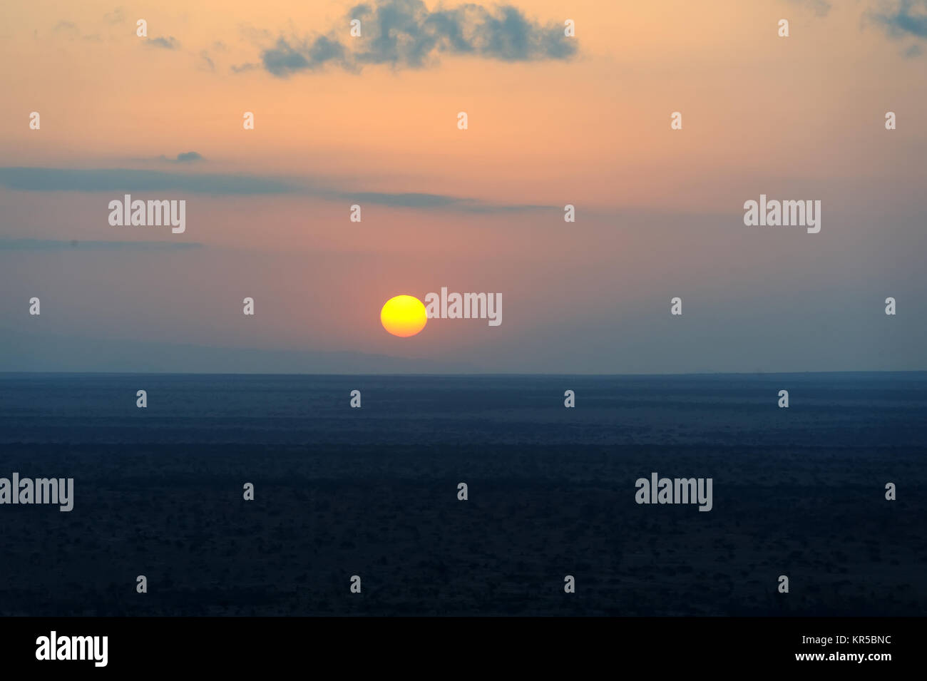 Red african sunset silhouette grass hi-res stock photography and images ...