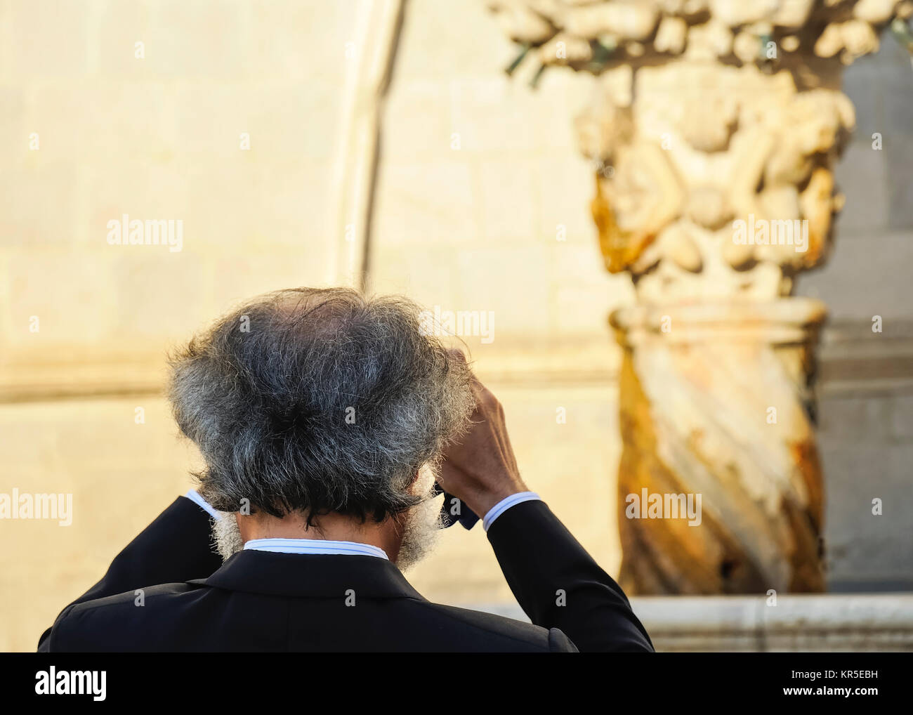 tourist taking a picture Stock Photo