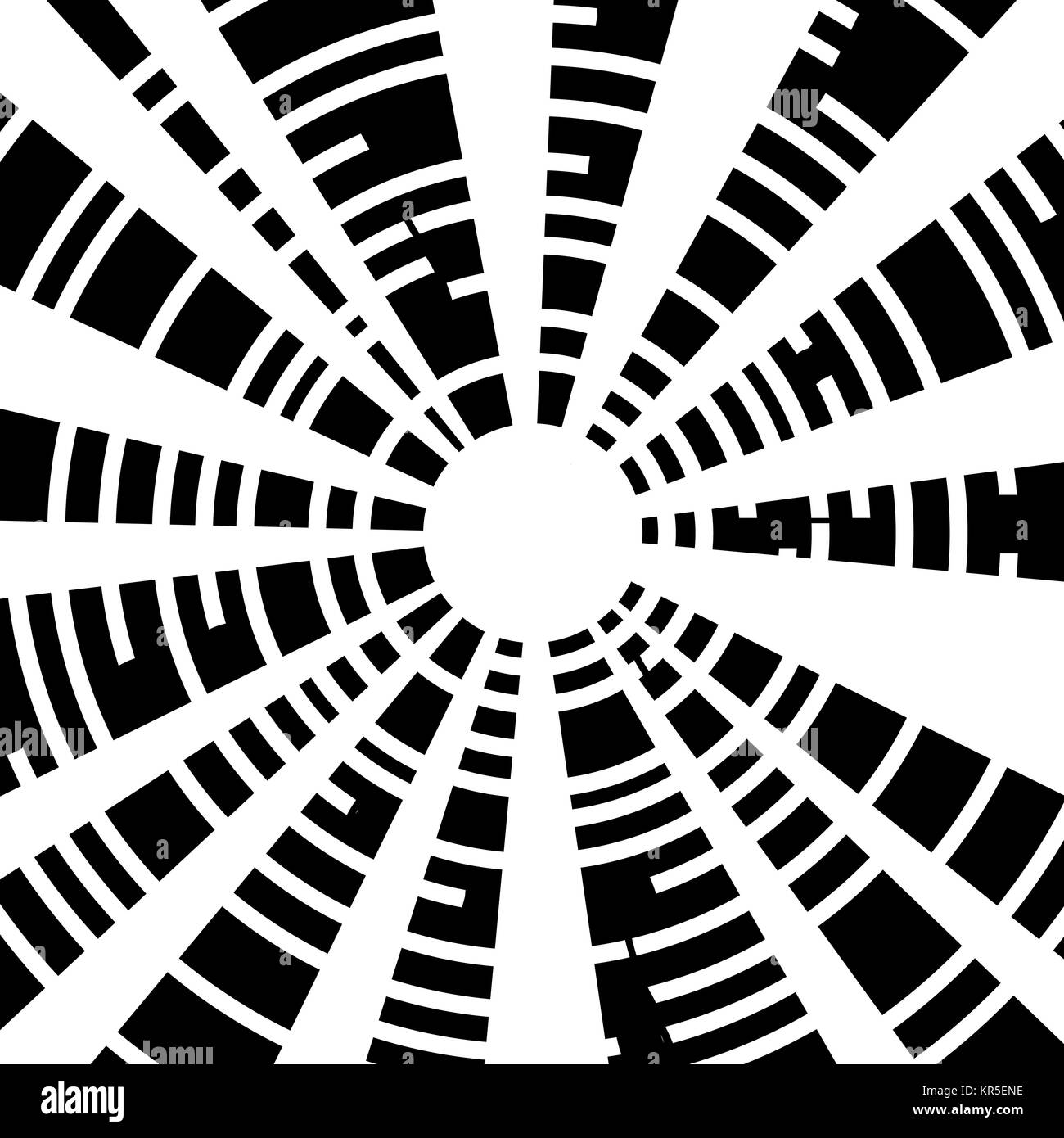 Circle Black And White Grid Stock Photo - Alamy