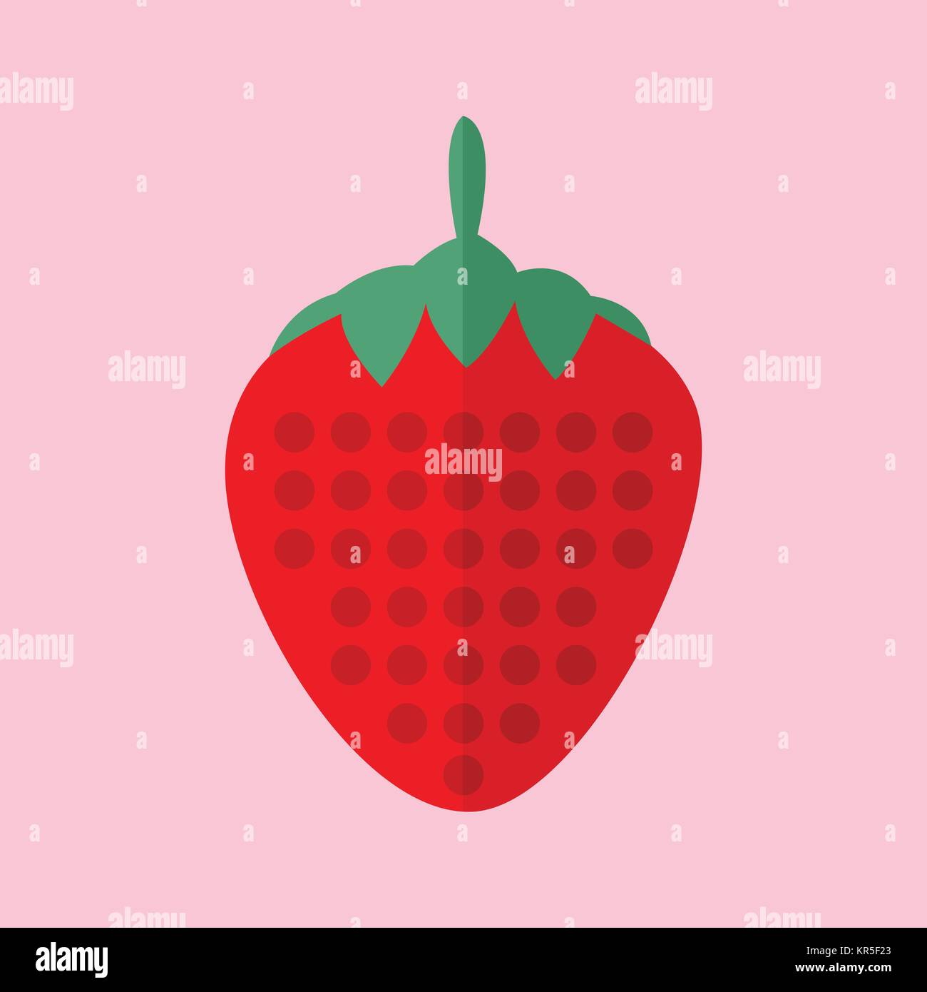 Simple Flat Strawberry Vector Illustration Graphic Design Stock Vector  Image \u0026 Art - Alamy, image size:1300x1390