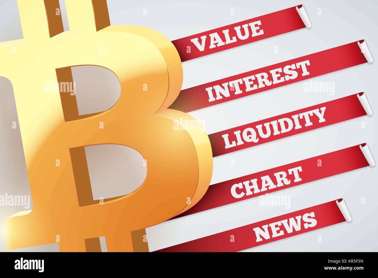 Background of Bitcoin Infographic Stock Vector